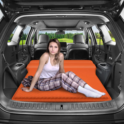 DikaSun SUV Air Mattress Self-Inflating Memory Foam Car Bed Mattress for SUV Travel Camping Car Sleeping Pad with Storage Bag