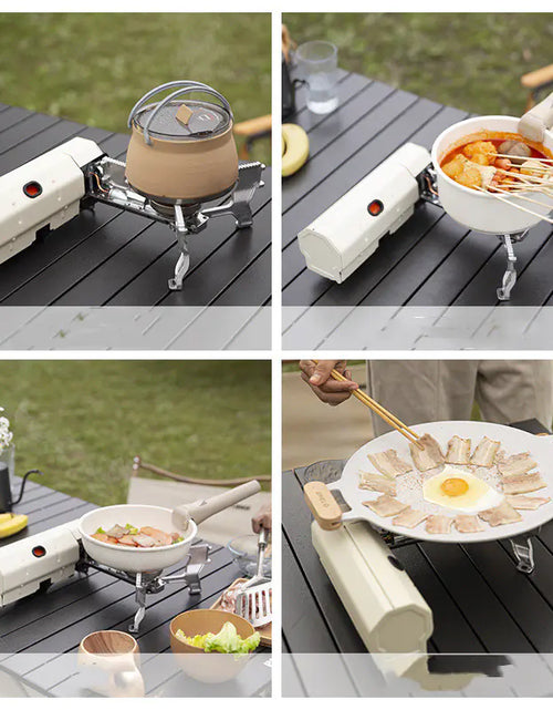 Load image into Gallery viewer, Camping Gas Stove Portable Folding Cassette Stove Outdoor Hiking BBQ Travel Cooking Grill Cooker Gas Burner Food Heating Tool Kitchen Gadgets

