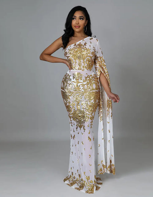 Load image into Gallery viewer, European American Beaded Women&#39;s Long Dresses for Events
