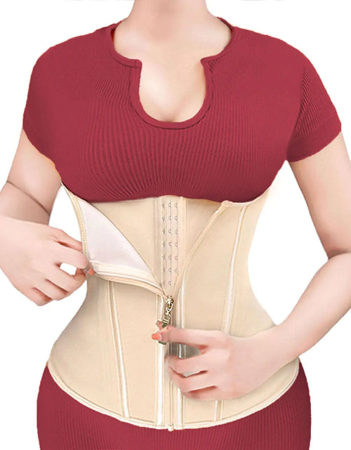 Load image into Gallery viewer, OSAWIY Waist Trainers for Women Belly Fat And Sculpt Touch Waist Trainer Stomach Shapewear Girdles for Women Body Shaper Corsets for Women Waist Trainer Postpartum and Women Working Out Beige
