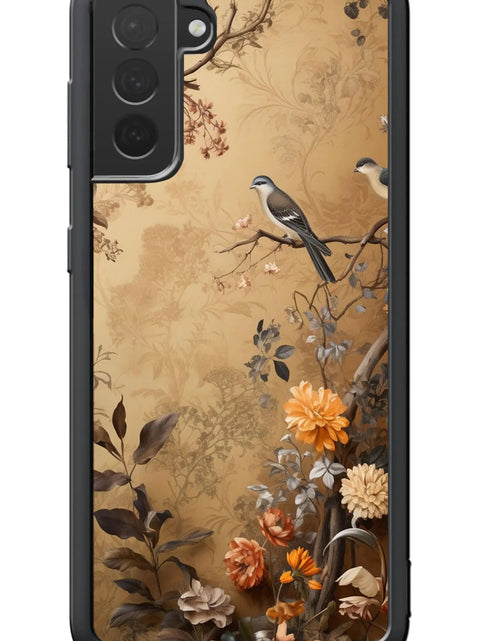 Load image into Gallery viewer, Jeuloth for Samsung Galaxy S23 Plus Phone Case - Vintage Flowers and Birds Designed Phone Cases - TPU Phone Cases - Drop Protection
