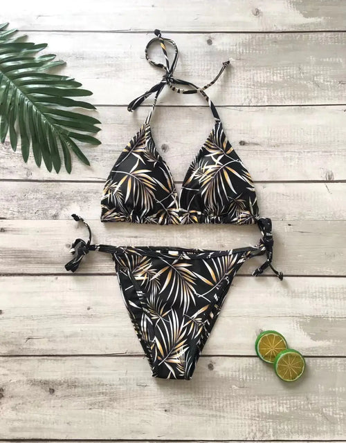 Load image into Gallery viewer, 2019 New Women&#39;s Triangle Print Bikini Swimwear
