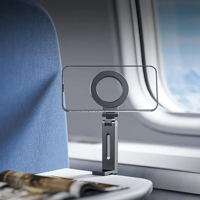 Aaoera Soporte de Teléfono para Avión MagsafeSoporte de Teléfono para AviónEsenciales para Viajes en AviónSoporte de Teléfono para AviónSoporte de Teléfono de ViajeEsenciales para VuelosSoporte Magnético de Aluminio para Teléfono para Avión (Gris)