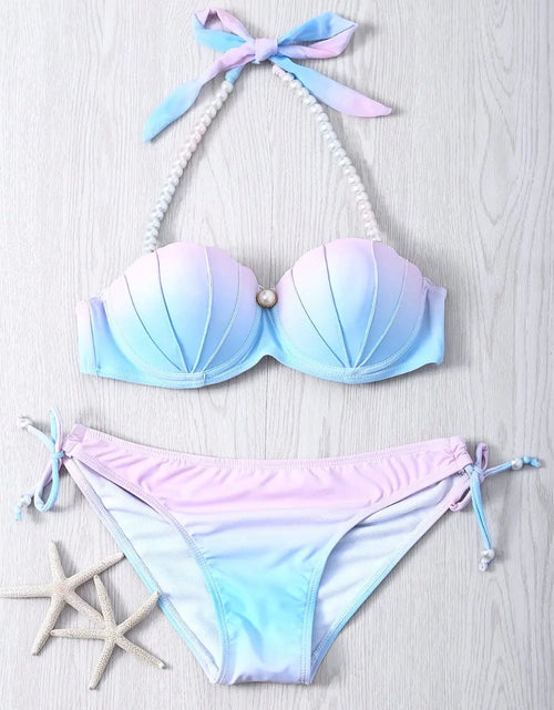 Load image into Gallery viewer, New Sexy Two-Piece Shell Bikini Swimwear

