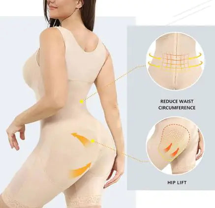 Load image into Gallery viewer, Women's Shapewear Vest Bodysuit with Zipper - Waist Cincher One-Piece
