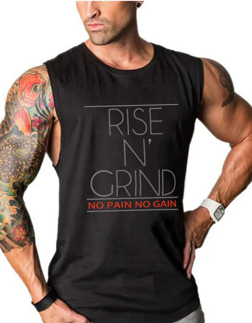 Load image into Gallery viewer, Men&#39;s Summer Cotton Sleeveless Gym Tank Top

