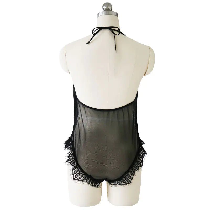 Lencería de encaje sexy para mujer, tallas grandes 5XL, camisón