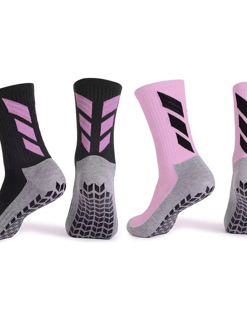 Load image into Gallery viewer, MENDENG Mens Running Socks Grip Soccer Socks Non Slip Soccer Socks Youth with Grippers Anti Slip Running Football Basketball Socks Training Equipment
