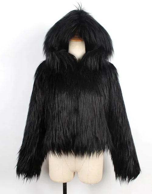 Load image into Gallery viewer, Wool &amp; Faux Fur Jacket
