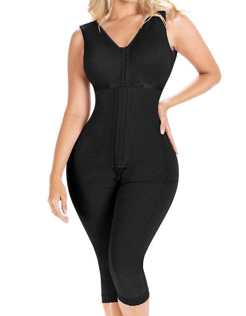 Load image into Gallery viewer, Sonryse 054BF Full Body Shaper Women Liposuction Compression Garment Faja Colombianas Moldeadora para Mujer Black 3X-Large
