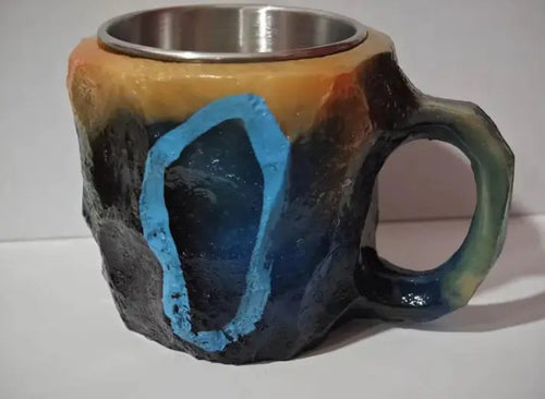 Charger l'image dans la visionneuse de galerie, Tasses à café en résine 400 ml avec poignées en forme de cristal minéral, élégantes tasses imitation cristal minéral pour la maison, le bureau, cadeau de Noël, gadgets de cuisine
