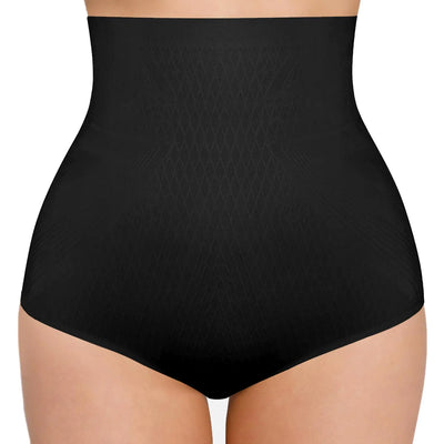 FeelinGirl Faja braga de control de abdomen para mujer: Braguitas moldeadoras de cintura alta sin costuras, Faja ropa interior negra XL