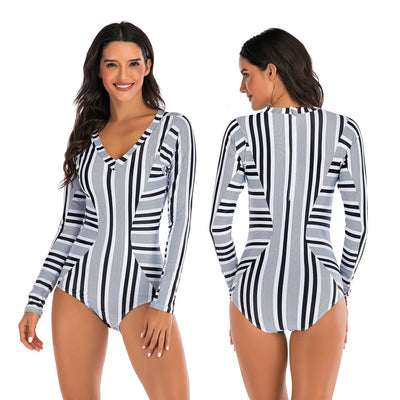 Long Sleeve Surf Suit, Women's Sunscreen Swimwear