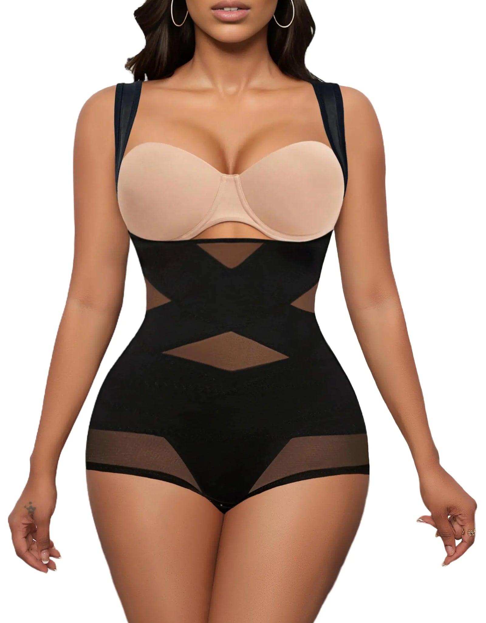Avidlove Women Body Shapewear Body Suits Tummy Control Bodysuit Waist Trainer Shapewear(BlackSmall)