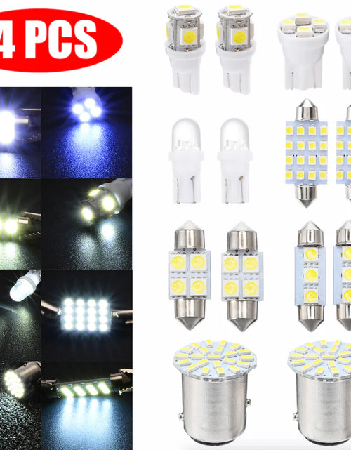 Cargar imagen en el visor de la galería, Kit de 14 luces LED interiores para coche T10 de 36 mm para techo, maletero y matrícula
