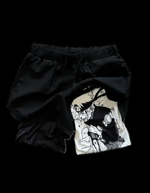 Load image into Gallery viewer, 2023 Summer Men&#39;s Double Layer Anime Print Shorts
