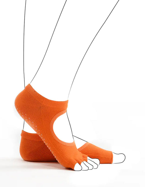 Load image into Gallery viewer, Toe Yoga Socks, Non-Slip Floor Socks
