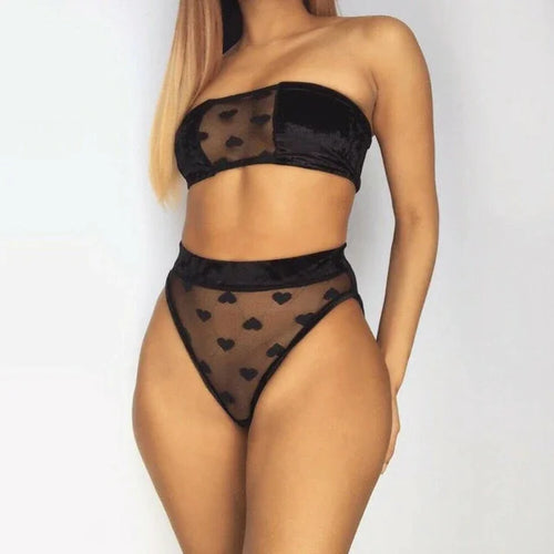 Load image into Gallery viewer, Fashionable Women's Lace Lingerie Set with Shorts
