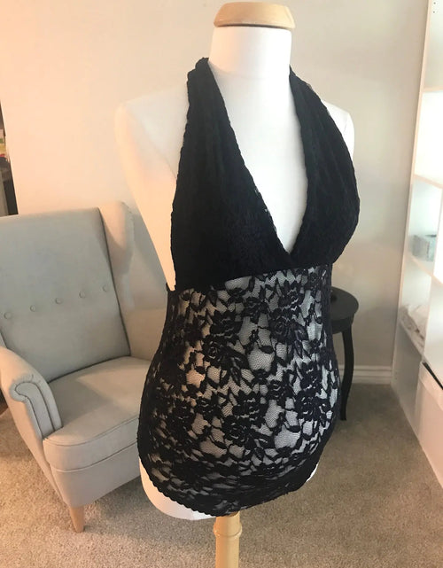 Load image into Gallery viewer, Lace Backless Maternity Lingerie with Neck Strap
