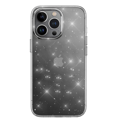 NAOKIFU Compatible con la funda para iPhone 15, transparente con purpurina, para iPhone 15, brillante, a prueba de golpes, funda protectora para teléfono para mujeres y niñas, funda de silicona con purpurina de cristal para iPhone 15
