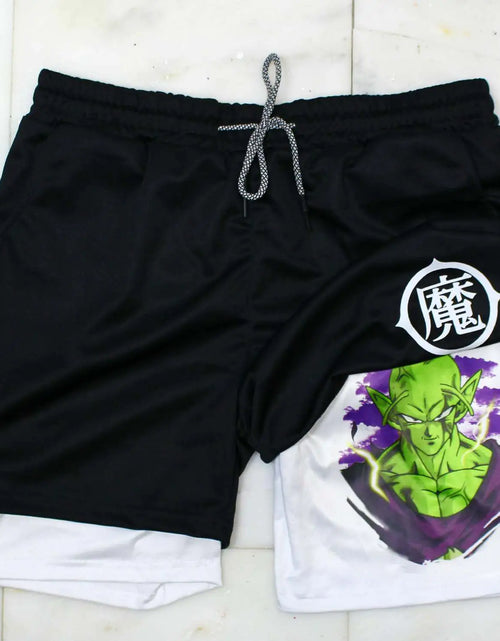 Load image into Gallery viewer, 2023 Summer Men&#39;s Double Layer Anime Print Shorts
