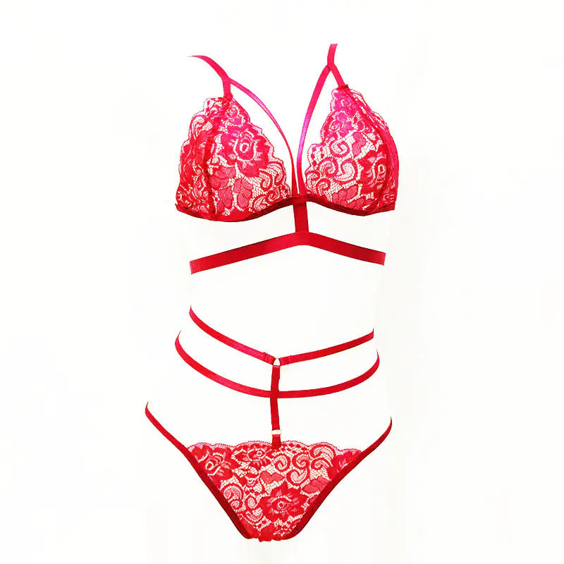 Ensemble de lingerie sensuelle avec soutien-gorge et tenue de nuit