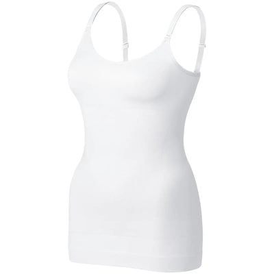 VVX Womens Shapewear Camisole Tank Tops - Body Shape for Women Tummy Control Seamless Compression Tank Tops （1pk White S）