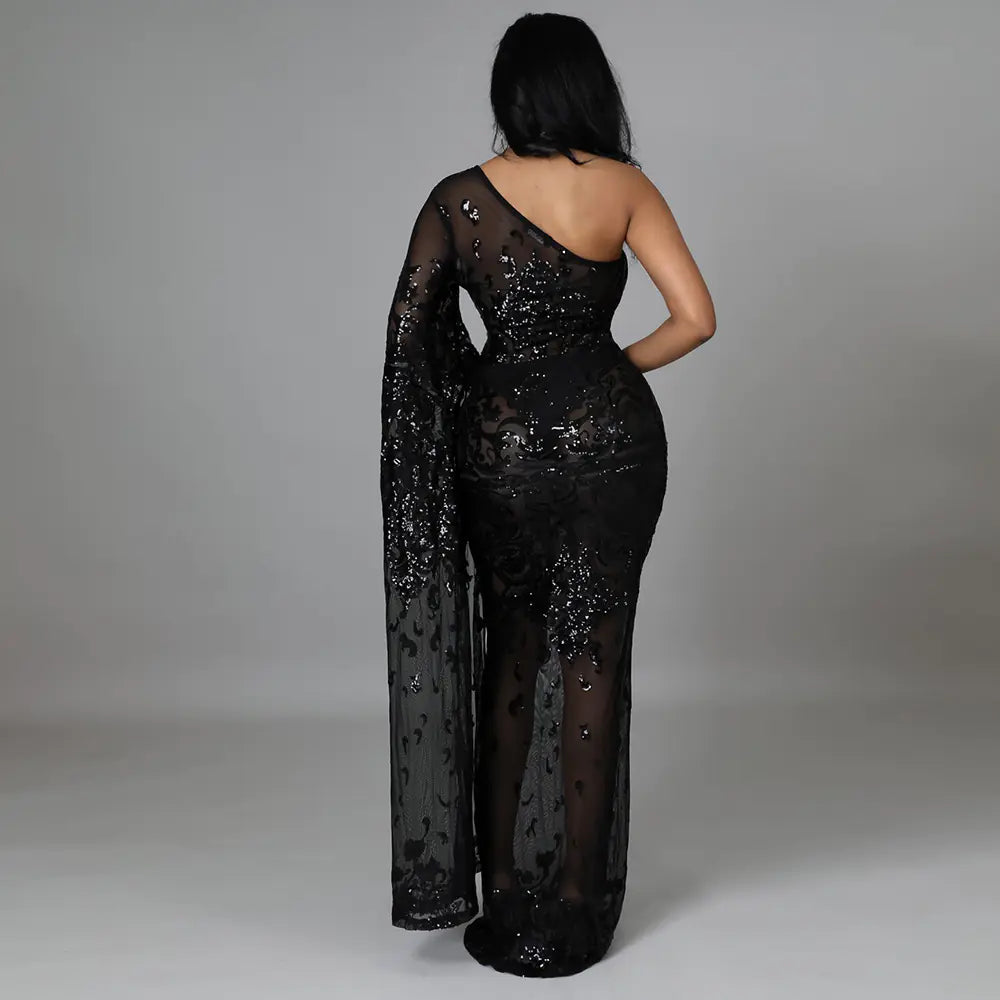 European American Beaded Women's Long Dresses for Events