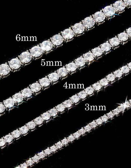 Cargar imagen en el visor de la galería, Collar de tenis de circonitas de moda para hombres y mujeres
