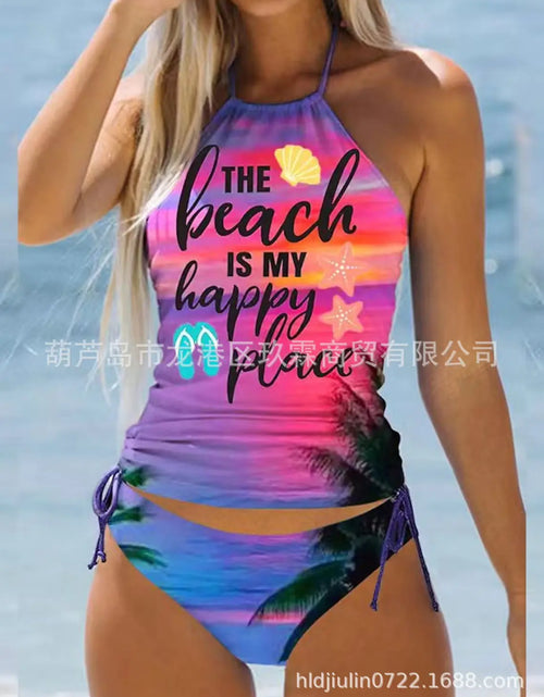 Load image into Gallery viewer, 2023 Women&#39;s Black Triangle Bikini Swimwear Set
