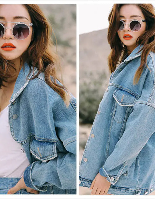 Load image into Gallery viewer, Mid-Length Denim Jacket
