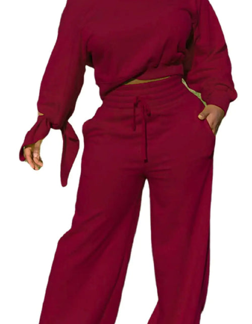 Load image into Gallery viewer, Yiershu Womens 2 Piece Jumpsuits Sexy Outfit Jogging Tracksuits Pullover Sweatpants Sweatsuits Jogger Workout Sets
