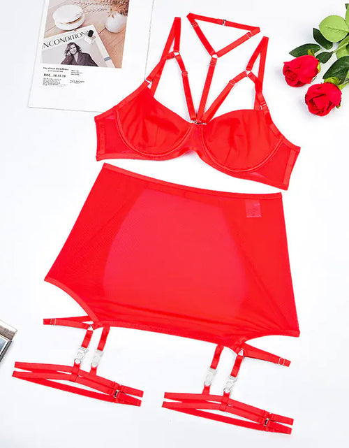 Load image into Gallery viewer, 2022 Women's Fashion Breathable Mesh Lingerie Set
