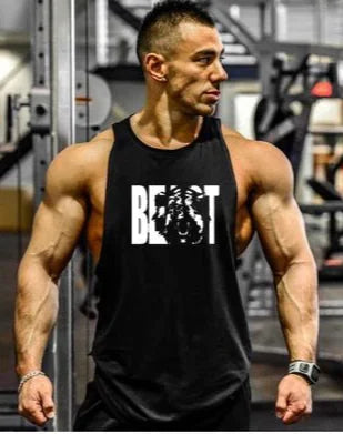 Load image into Gallery viewer, Men&#39;s Cotton Sleeveless Gym Tank Top - Breathable
