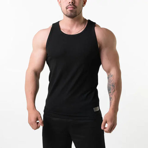 Load image into Gallery viewer, Cotton Men&#39;s Vest for Fashion Gym Exercise
