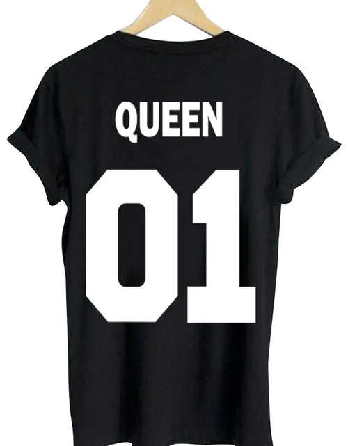 Load image into Gallery viewer, King and Queen Couple Short Sleeve T-Shirts
