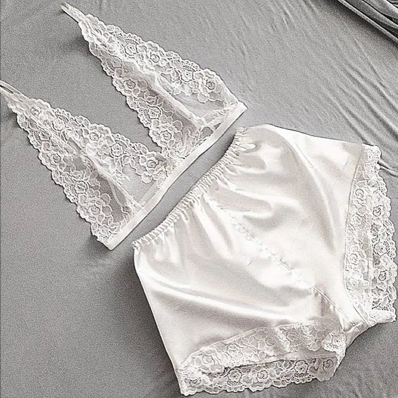 Lingerie Set with Lace Sleepwear