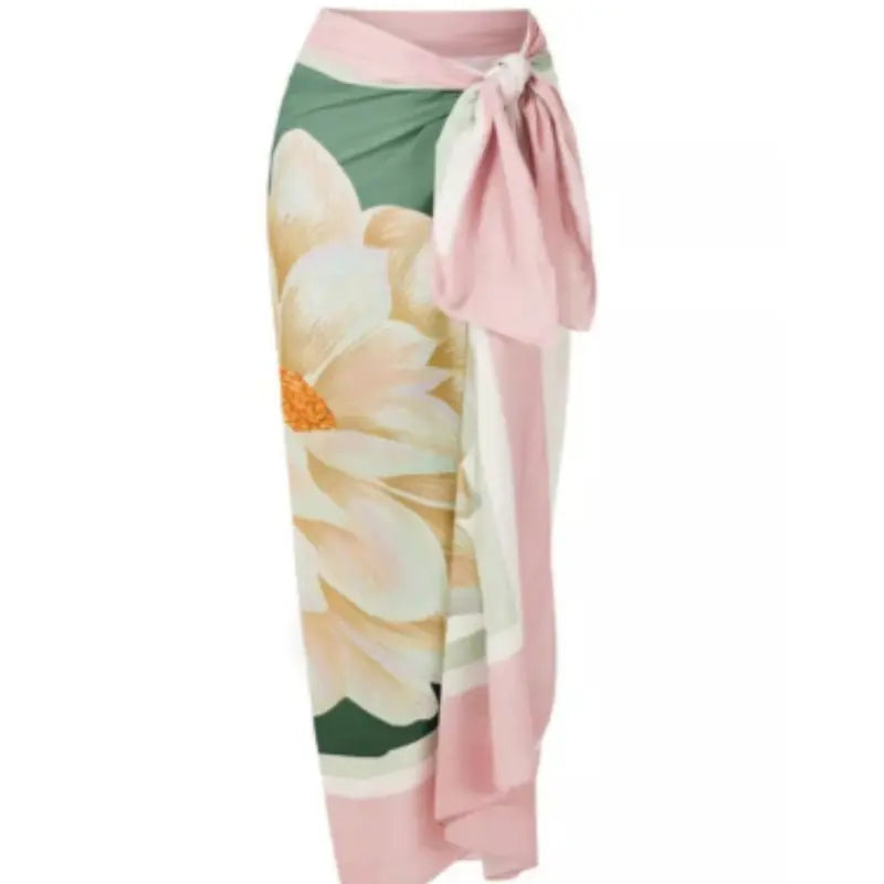 2024 Vintage Floral Print Women's Swimwear Set