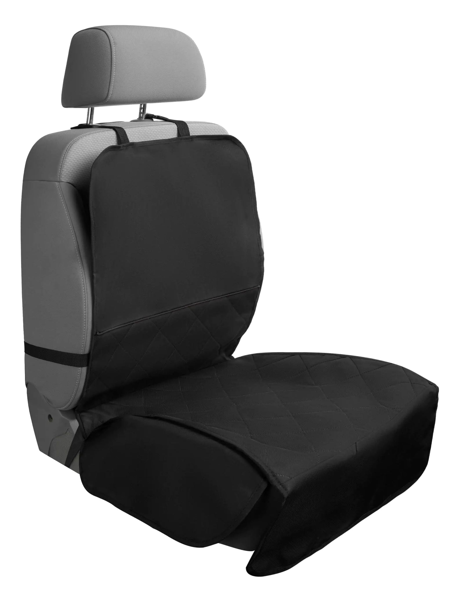Custom Accessories Quilted Front Seat Pet Protector Car Seat Covers for Pets Universal-Fit Automotive Seat Covers Interior Accessories for Car Truck SUV Car Seat Protector - Black