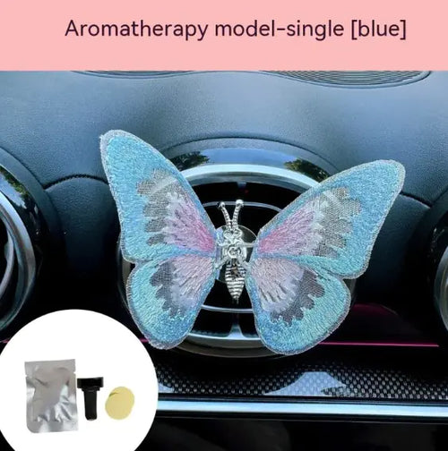 Load image into Gallery viewer, Moving Embroidery Butterfly Car Accessories
