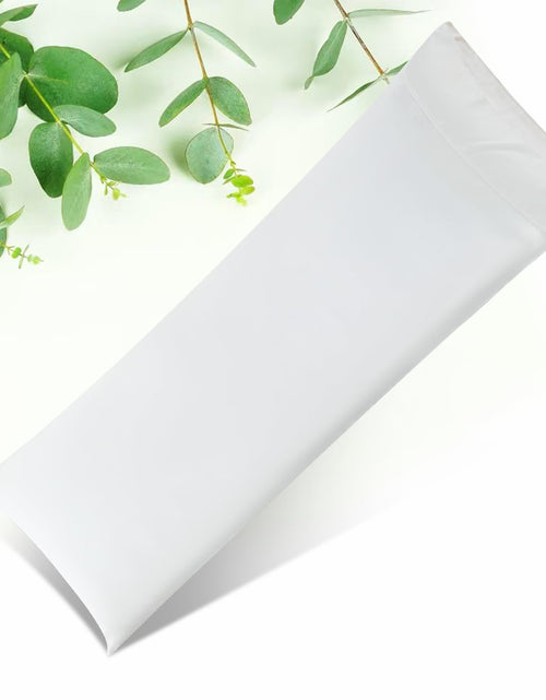 Cargar imagen en el visor de la galería, STNOMY Funda de almohada de eucalipto Lyocell de primera calidad, funda de almohada corporal suave, funda de almohada corporal, funda de almohada larga, 20x54 pulgadas, blanca
