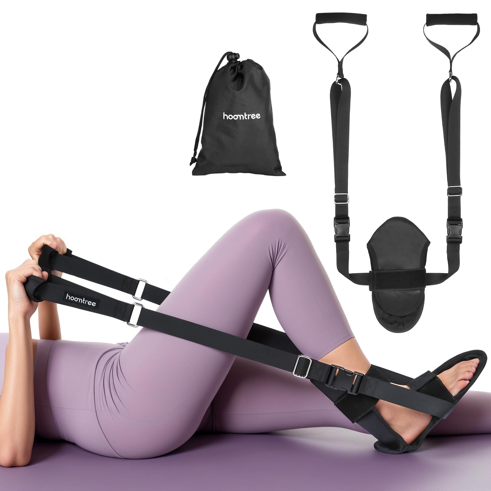 Knee Replacement Recovery AidsKnee Surgery Recovery Equipment with Padded Handle and Foot SleeveHeel Slides Physical Therapy Equipment Speed Hip RecoveryIncrease Range of Motion and Relieve Pain