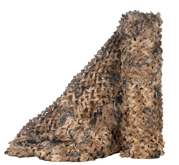 SETLUX Camo Netting 3x3m 3x4m Camouflage Netting Bulk Roll Camo Net for Hunting Blind Shooting Military (Desert 3m*3m)