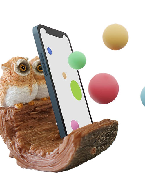 Cargar imagen en el visor de la galería, CYKOTE Cute Phone Stand for Desk Cartoon Design Cell Phone HolderResein Desk Phone Stand Cute Animal Desktop AccessoriesCompatible with All Mobile PhonesDisplay Decoration for chid Bedroom
