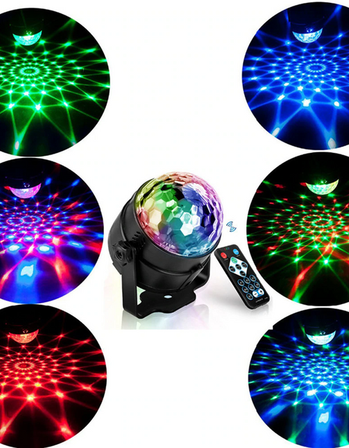 Cargar imagen en el visor de la galería, Luces de discoteca, estroboscópicas, LED, bola de DJ, bombilla activada por sonido, lámpara de decoración para baile
