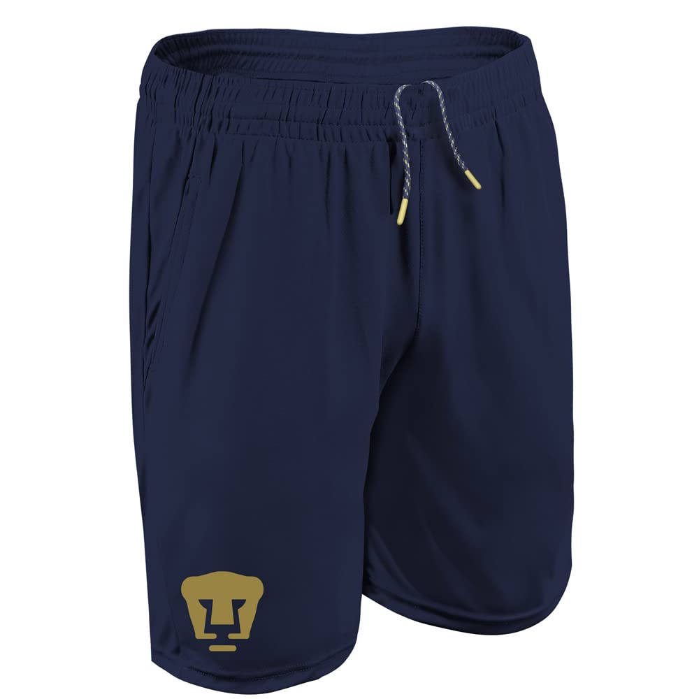 Pumas UNAM Adult Logo Mens Shorts Navy