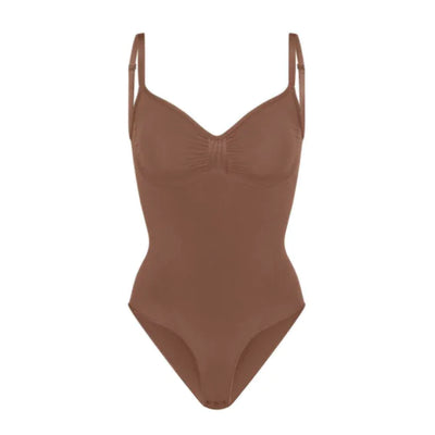 High Elastic Seamless Shapewear Jumpsuit with Sling and Open Back