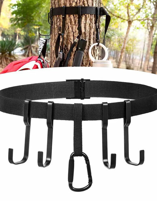 Charger l'image dans la visionneuse de galerie, LCSICY Tree Stand Accessories for Hunting Treestand Gear Hanger with Metal Hooks Tree Stand Strap Gear Hangers for Hunting Gears，Perfect for Hunting Camping and Various Outdoor Activities
