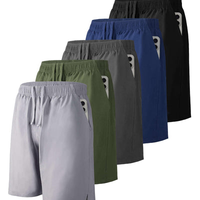 Liloak Dry Fit Shorts Men 7 Inch PackMens Athletic Shorts Quick DryRunning Shorts Dry-Fit with Zipper PocketsFishingHikingWorkout Shorts
