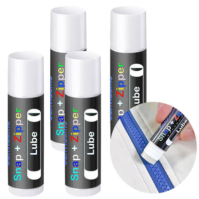 Lubricante de cera para cremalleras y broches, 4 unidades, para el cuidado de botes, en barra, para broches marinos, para accesorios de navegación, lona y ropa de exterior